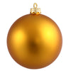 Vickerman N592530DMV 10" Antique Gold Matte Ball Ornament