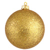 Vickerman N593030DQ 12" Antique Gold Sequin Ball Ornament