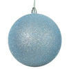 Vickerman N590832DG 3" Baby Blue Glitter Ball Ornament 12 Per Bag