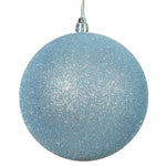 Vickerman N593032DG 12" Baby Blue Glitter Ball Ornament