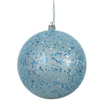 Vickerman N591232DQ 4.75" Baby Blue Sequin Ball Ornament 4 Per Bag