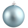 Vickerman N591532DMV 6" Baby Blue Matte Ball Ornament 4 Per Bag