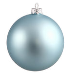 Vickerman N591532DMV 6" Baby Blue Matte Ball Ornament 4 Per Bag