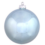 Vickerman N592532DSV 10" Baby Blue Shiny Ball Ornament