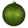 Vickerman N593034DG 12" Juniper Green Glitter Ball Ornament