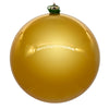 Vickerman N592037DPV 8" Honey Gold Pearl Uv Drilled Ball Ornament 1 Per Bag.