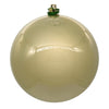 Vickerman N591238DPV 4.75" Champagne Pearl Uv Drilled Ball Ornament 4 Per Bag.