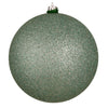 Vickerman N592040DG 8" Frosty Mint Glitter Ball Ornament