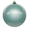 Vickerman N592540DPV 10" Frosty Mint Pearl Uv Drilled Ball Ornament 1 Per Bag.