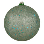 Vickerman N592540DQ 10" Frosty Mint Sequin Ball Ornament