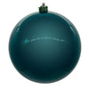 Vickerman N592041DPV 8" Dark Teal Pearl Uv Drilled Ball Ornament 1 Per Bag.