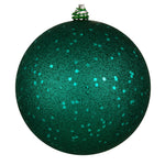 Vickerman N592041DQ 8" Dark Teal Sequin Ball Ornament
