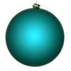 Vickerman N593041DSV 12" Dark Teal Shiny Ball Ornament