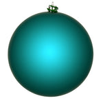 Vickerman N593041DSV 12" Dark Teal Shiny Ball Ornament
