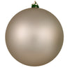 Vickerman N591043DMV 4" Oat Matte Ball Ornament 6 Per Bag