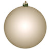 Vickerman N592543DSV 10" Oat Shiny Ball Ornament