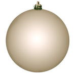 Vickerman N592543DSV 10" Oat Shiny Ball Ornament