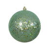 Vickerman N591244DQ 4.75" Seafoam Sequin Ball Ornament 4 Per Bag