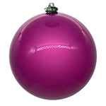 Vickerman N592545DPV 10" Mauve Pearl Uv Drilled Ball Ornament 1 Per Bag.