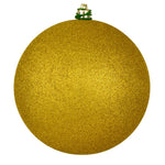 Vickerman N592546DG 10" Medallion Gold Glitter Ball Ornament