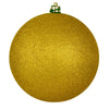 Vickerman N591046DG 4" Medallion Gold Glitter Ball Ornament 6 Per Bag