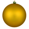 Vickerman N592046DMV 8" Medallion Gold Matte Ball Ornament