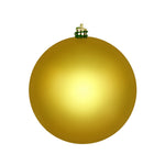 Vickerman N591546DSV 6" Medallion Gold Shiny Ball Ornament 4 Per Bag