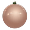 Vickerman N591558DPV 6" Rose Gold Pearl Uv Drilled Ball Ornament 4 Per Bag.