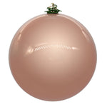 Vickerman N591558DPV 6" Rose Gold Pearl Uv Drilled Ball Ornament 4 Per Bag.