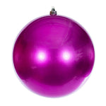 Vickerman N591259DCV 4.75" Hot Pink Candy Ball Ornament 4 Per Bag.