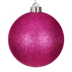 Vickerman N590659DG 2.4" Hot Pink Glitter Ball Ornament 24 Per Bag.