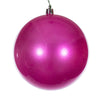 Vickerman N592059DPV 8" Hot Pink Pearl Uv Drilled Ball Ornament 1 Per Bag.