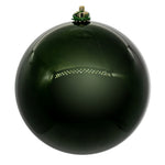 Vickerman N591564DPV 6" Moss Green Pearl Uv Drilled Ball Ornament 4 Per Bag.