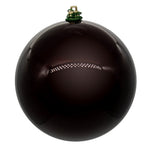 Vickerman N591565DPV 6" Burgundy Pearl Uv Drilled Ball Ornament 4 Per Bag.