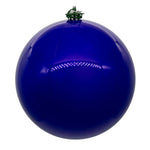 Vickerman N591566DPV 6" Purple Pearl Uv Drilled Ball Ornament 4 Per Bag.