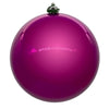 Vickerman N592070DPV 8" Fuchsia Pearl Uv Drilled Ball Ornament 1 Per Bag.