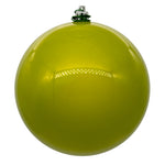 Vickerman N591273DPV 4.75" Lime Pearl Uv Drilled Ball Ornament 4 Per Bag.