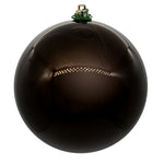 Vickerman N591575DPV 6" Chocolate Pearl Uv Drilled Ball Ornament 4 Per Bag.