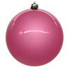 Vickerman N591579DPV 6" Pink Pearl Uv Drilled Ball Ornament 4 Per Bag.