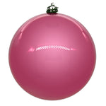Vickerman N591579DPV 6" Pink Pearl Uv Drilled Ball Ornament 4 Per Bag.