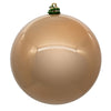 Vickerman N591580DPV 6" Cafe Latte Pearl Uv Drilled Ball Ornament 4 Per Bag.