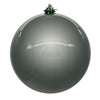 Vickerman N592087DPV 8" Pewter Pearl Uv Drilled Ball Ornament 1 Per Bag.