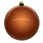 Vickerman N591288DPV 4.75" Copper Pearl Uv Drilled Ball Ornament 4 Per Bag.