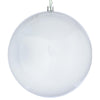 Vickerman N591511DPV 6" White Pearl Uv Drilled Ball Ornament 4 Per Bag.