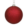 Vickerman N592019DG 8" Wine Glitter Ball Ornament.
