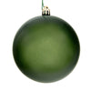 Vickerman N591534DCV 6" Juniper Green Candy Ball Ornament 4 Per Bag
