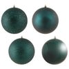 Vickerman N591562DA 6" Sea Blue 4-Finish Ball Ornament Assortment 4 Per Box