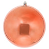 Vickerman N591571DSV 6" Coral Shiny Ball Ornament 4 Per Bag