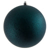 Vickerman N592574DG 10" Midnight Green Glitter Ball Ornament