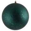 Vickerman N591574DQ 6" Midnight Green Sequin Ball Ornament 4 Per Bag